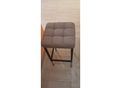 Барный стул Лофт кожзам темно-серый / черный матовый фото покупателя 34