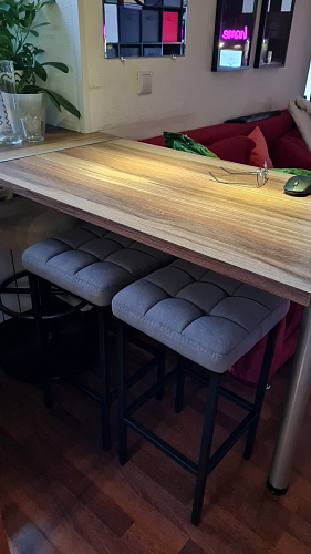 Барный стул Лофт катания минт / белый матовый фото покупателя 109