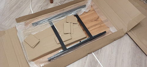 Деревянный стол Лота Лофт 120x75 дуб крафт табачный / черный матовый фото покупателя 1000