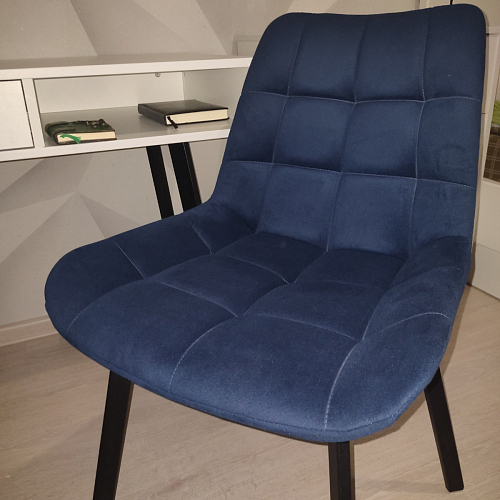 Стул на металлокаркасе Челси К крутящийся бирюзовый / черный фото покупателя 127