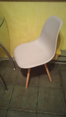 Пластиковый стул Eames PC-015 серо-голубой / дерево фото покупателя 58