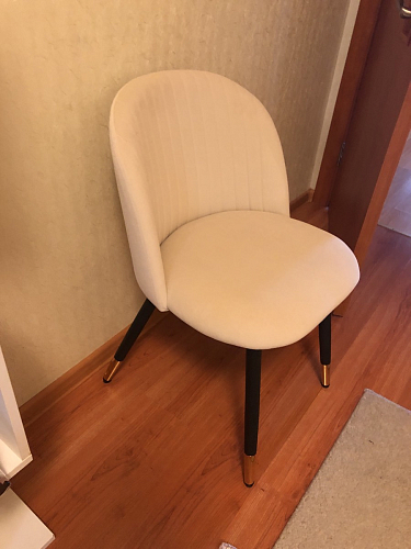 Стул на металлокаркасе Gabi latte / gold / black фото покупателя 680