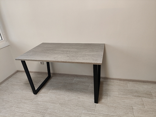 Деревянный стол Лота Лофт 140х80 черный матовый / бетон светлый фото покупателя 448