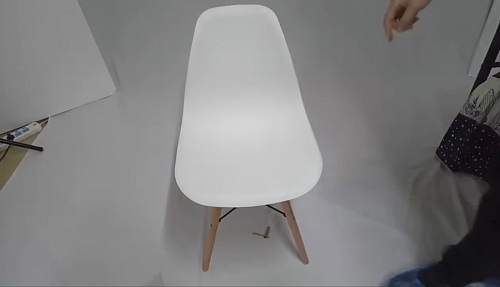 Пластиковый стул Eames PC-015 серо-голубой / дерево фото покупателя 94