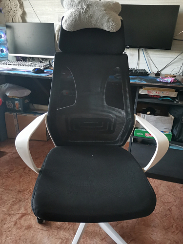 Компьютерное кресло Golem dark gray / white фото покупателя 31