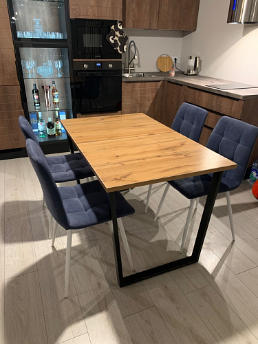 Стол раскладной Лота Лофт 120 25 мм юта / черный матовый фото покупателя 76