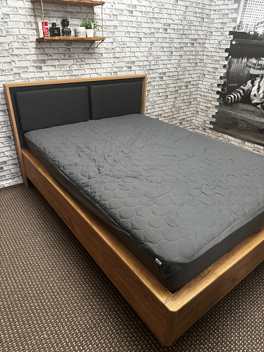 Двуспальная кровать Клауд 160х200 парящая дуб крафт золотой / антрацит фото покупателя 469