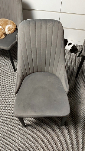 Стул на металлокаркасе Kora green / black фото покупателя 233