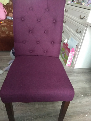 Стул Amelia dark walnut / fabric purple фото покупателя 10