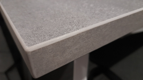 Стол Тринити Лофт 120 32 мм бетон / черный матовый фото покупателя 136