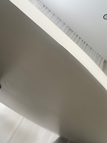 Деревянный стол Барон О 200 х 90 белая пленка шагрень / черный фото покупателя 58