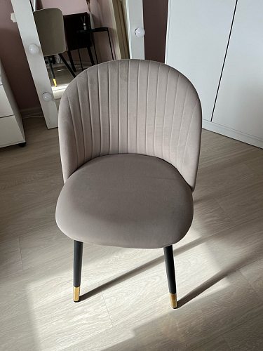 Стул на металлокаркасе Gabi latte / gold / black фото покупателя 455