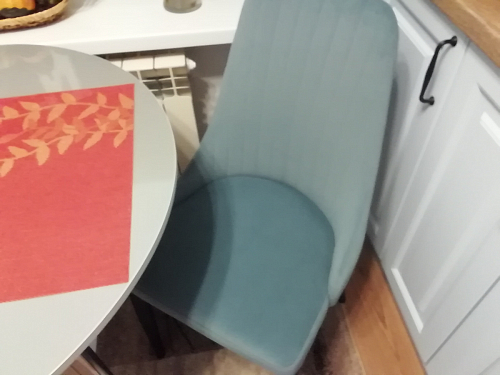 Стул на металлокаркасе Kora light purple / black фото покупателя 4