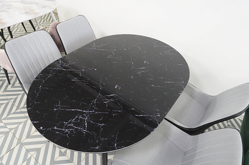 Стул на металлокаркасе Seda black / light gray из шоурума 3