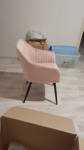 Стул на металлокаркасе Slam розовый фото покупателя 21