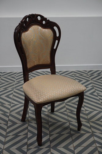 Кресло Bronte вишня / бежевый с патиной из шоурума 6