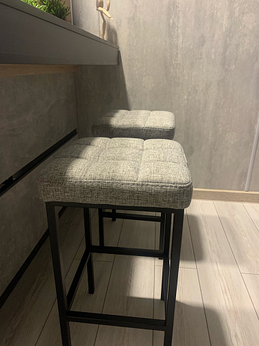 Барный стул Лофт катания лаванда / белый матовый фото покупателя 319