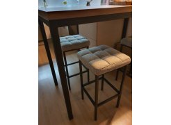 Барный стул Лофт кожзам d1 / черный матовый фото покупателя 145