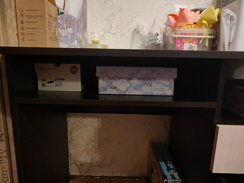 Стол письменный Бриз МДФ волна лайм / ясень светлый фото покупателя 51