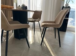 Стул на металлокаркасе Седа К крутящийся светло-серый  / белый фото покупателя 192