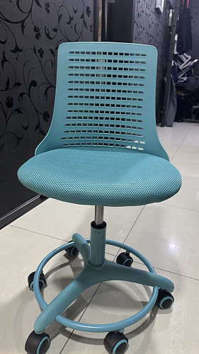 Компьютерное кресло Kiddy/Кидди бирюзовое ткань (сетка) фото покупателя 4