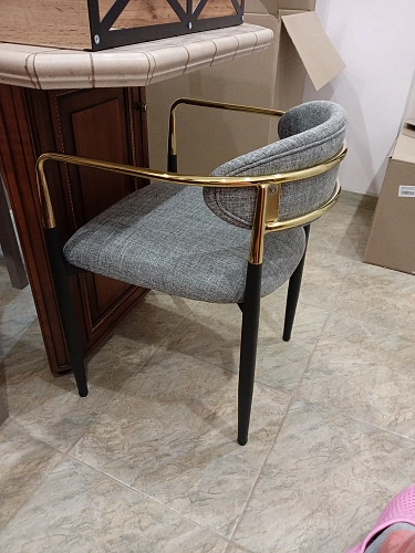 Кресло Lord gray / black / gold фото покупателя 11