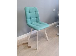 Стул на металлокаркасе Чилли синяя ткань / белый фото покупателя 572