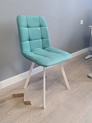 Стул на металлокаркасе Чилли зеленый / белый каркас фото покупателя 572