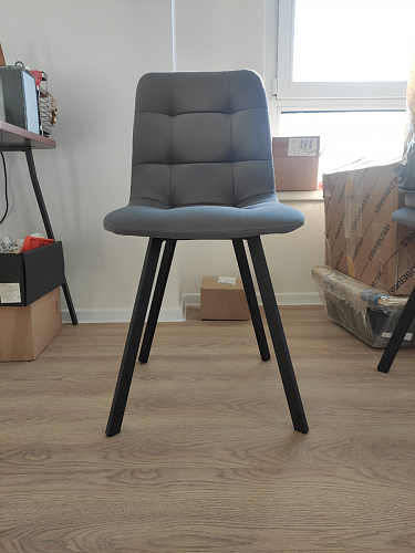 Стул на металлокаркасе Чилли К кирпичный / черный фото покупателя 159