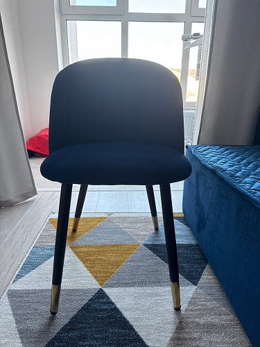 Стул на металлокаркасе Gabi 1 light purple / black фото покупателя 547