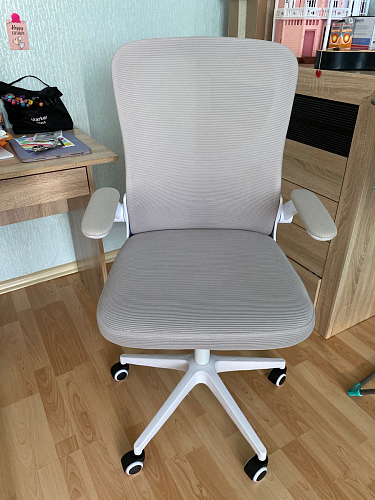 Компьютерное кресло Konfi light gray / blue / white фото покупателя 29