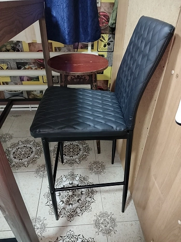 Барный стул Teon black / chrome фото покупателя 2