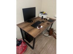 Стол Лота Лофт 140 25 мм юта / белый матовый фото покупателя 842