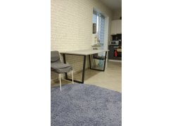 Стол Лота Лофт 120 25 мм дуб делано темный / черный матовый фото покупателя 965