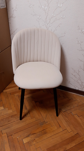 Стул на металлокаркасе Gabi latte / gold / black фото покупателя 905