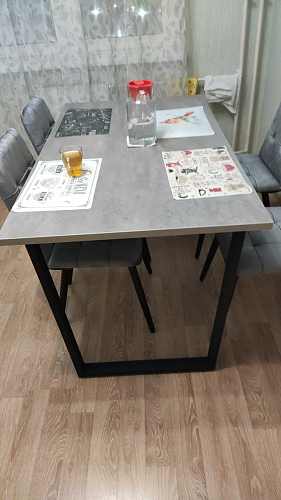 Стол раскладной Лота Лофт 120 25 мм юта / черный матовый фото покупателя 390