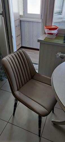 Стул на металлокаркасе Седа К кирпичный / черный фото покупателя 17