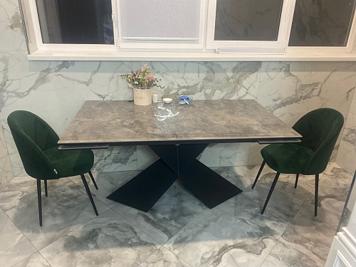 Керамический стол Хасселвуд 160(220)х90х77 baolai / черный фото покупателя 4