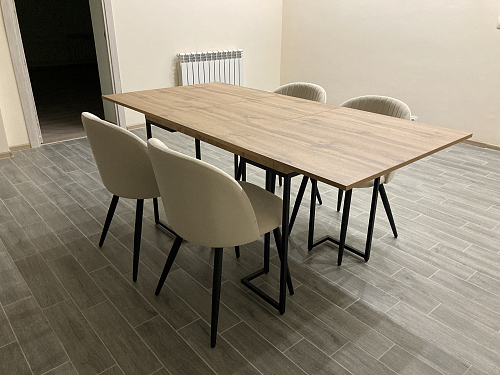 Стул на металлокаркасе Gabi 1 dark gray / black фото покупателя 872