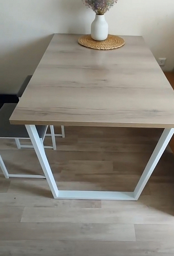 Стол раскладной Лота Лофт 120 25 мм юта / черный матовый фото покупателя 958