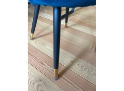 Стул на металлокаркасе Gabi 1 бежевый / черный с серебряными наконечниками фото покупателя 355