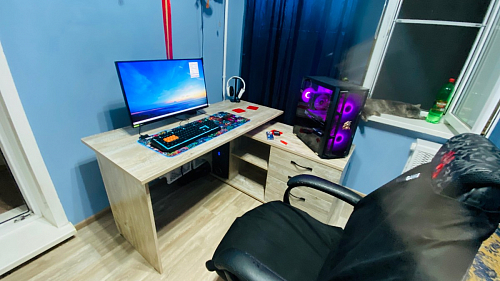 Компьютерный стол КСТ-109Л венге фото покупателя 8