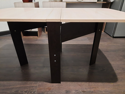 Стол-книжка СтК6 венге / дуб молочный высота 54 см фото покупателя 24