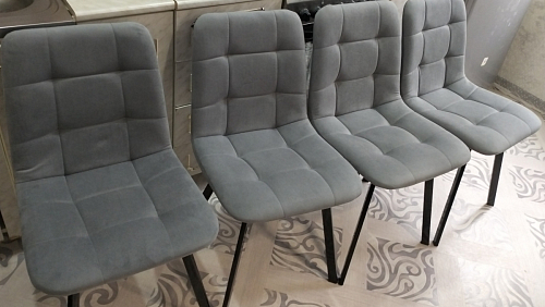 Стул на металлокаркасе Чилли К кирпичный / черный фото покупателя 312