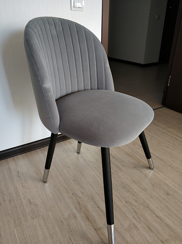 Стул на металлокаркасе Gabi 1 line light blue / black фото покупателя 231