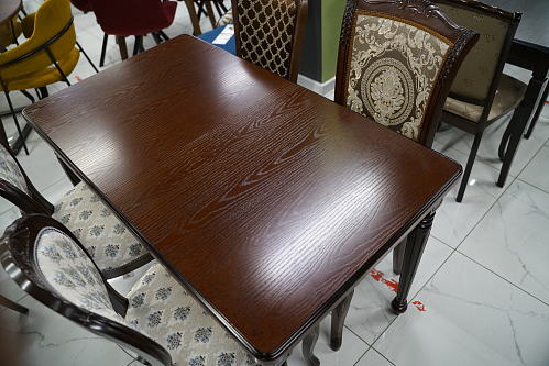 Деревянный стол Леджер вишня / патина из шоурума 2