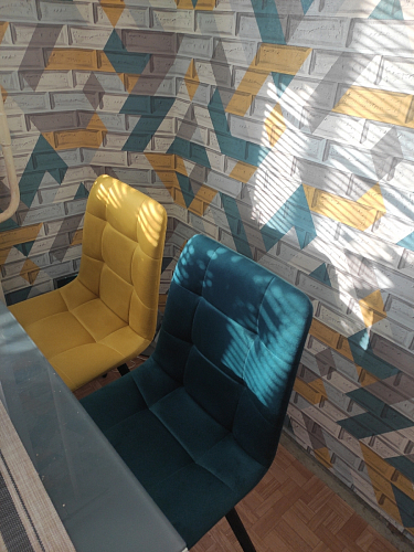 Стул на металлокаркасе Чилли бежевый / белый каркас фото покупателя 933