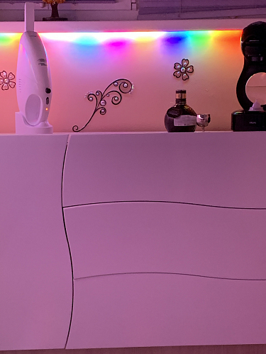 Комод Мебелеф - 32 правый ясень шимо светлый / белоснежный глянец фото покупателя 1