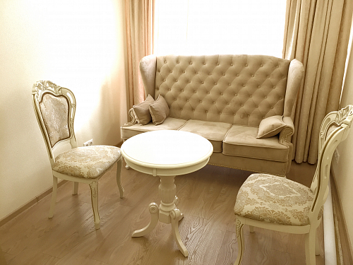 Деревянный стул Bronte молочный / патина фото покупателя 1