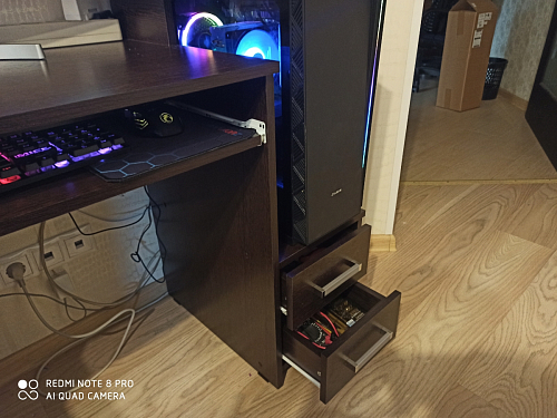 Компьютерный стол Джаз-24 левый дуб сонома фото покупателя 53